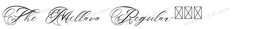 The Millava Regular字体转换